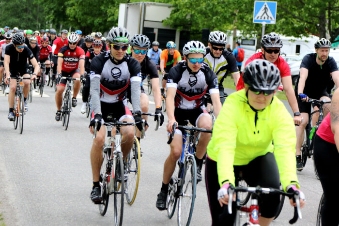 Tunnelmia Forssan Suvi-illan pyöräilysta